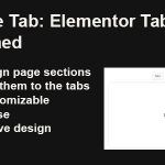 OnPageTab | Turn Elementor Sections into Tabs