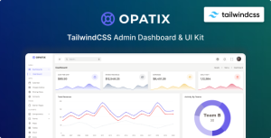Opatix tailwind css 3 admin layout ui kit template gplpixel.png