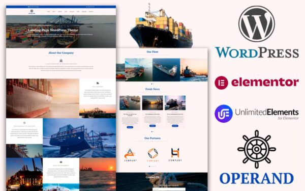 Operand - Operating & Chartering Landing Page WordPress Theme - Image 1
