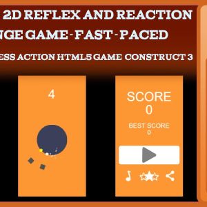 Orbit Dash: 2D Reflex And Reaction Challenge Game - Fast-Paced Endless Action Html5 Game Construct3