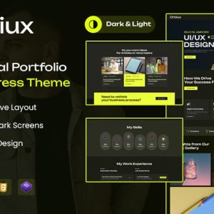 Orbiux – Personal Portfolio Elementor WordPress Theme