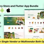 Organic King - Food and Grocery Store and Flutter App Bundle