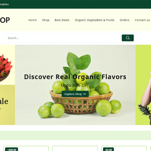 Organic Shop – Responsive WooCommerce Theme