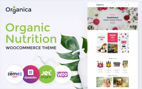 Organica - Organic Food, Cosmetics and Bio Active Nutrition WooCommerce Theme - Image 1