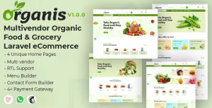 Organis multivendor organic food grocery laravel ecommerce codermarket.png
