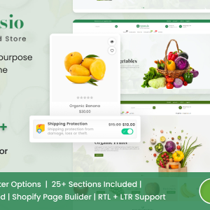 Organsio - Organic food Multipurpose Shopify Theme