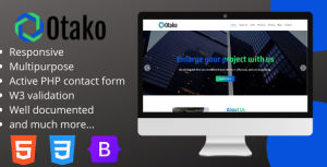Otako business landing page template gplpixel.png