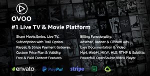 Ovoo live tv movie portal cms with membership system codermarket.jpg