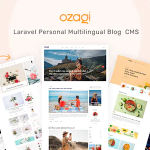 Ozagi - Personal Blog Multilingual Laravel CMS