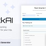 PackAI - Travel Packing List Generator for WordPress