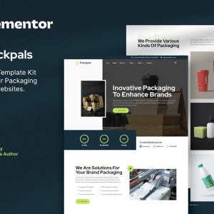 Packpals – Packaging Company Elementor Template Kit