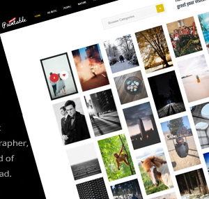Paintable - Photography Photos Blog Theme