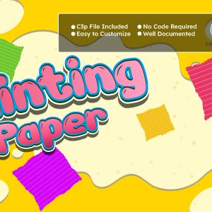 Painting Paper Game - Arcade and Puzzle Game - HTML5 | Android | Construct 3