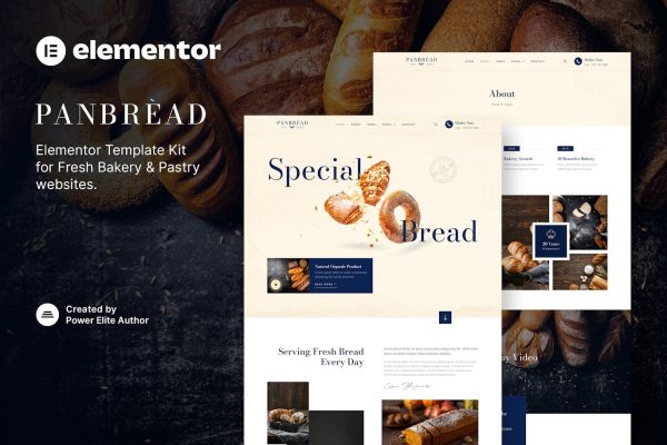 Panbread – Fresh Bakery & Pastry Elementor Template Kit - Image 1