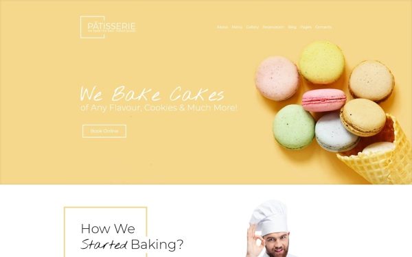 Patisserie - Cakery Responsive WordPress Theme - Image 1