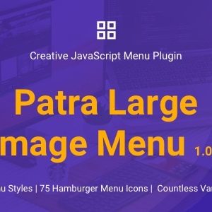Patra Large Image Menu | JavaScript Menu Plugin