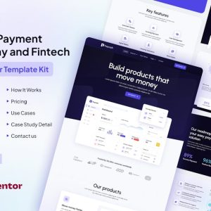 Paycash - Online Payment Gateway & Fintech Elementor Template Kit