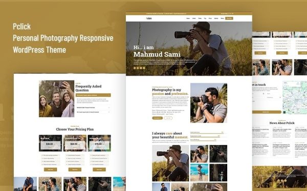 Pclick - Personal Photography WordPress Theme - Image 1