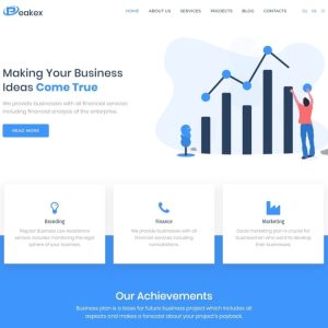 Peakex - Finance Multipurpose Infographic WordPress Elementor Theme