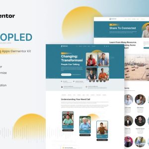 Peopled - Online Meeting App Elementor Template Kit