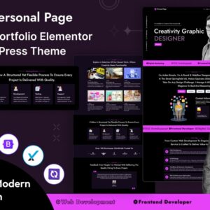 Personal Page Portfolio WordPress Theme