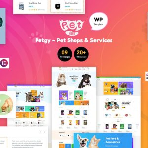 Petgy – Pet Shops & Services Elementor WordPress Theme