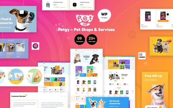 Petgy – Pet Shops & Services Elementor WordPress Theme - Image 1