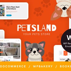 Pets Land | Domestic Animals Shop & Veterinary WordPress Theme