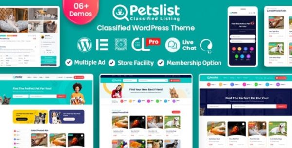 Petslist – Pet listing WordPress Theme - Image 1