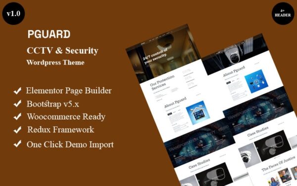 Pguard - CCTV & Security Wordpress Theme - Image 1