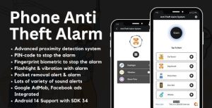 Phone anti theft alarm with admob ads android codermarket.jpeg