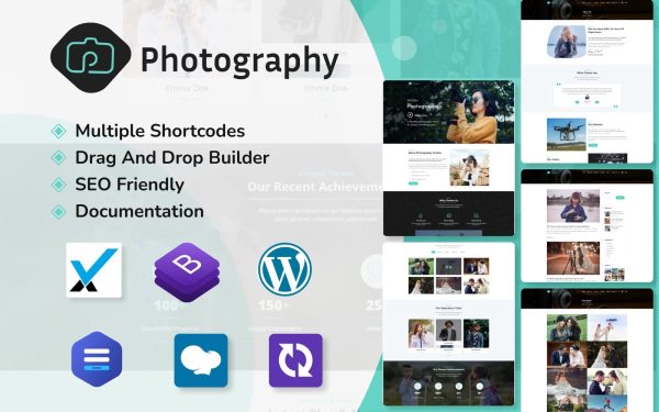 Photography Portfolio WordPress Theme - Image 1