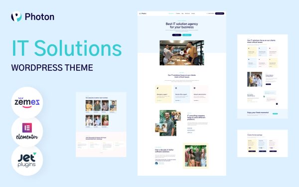 Photon - IT Solutions WordPress Theme - Image 1
