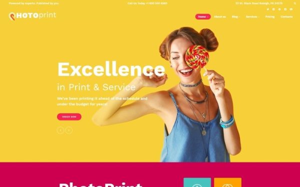 PhotoPrint - Print Shop Responsive WordPress Theme - Image 1