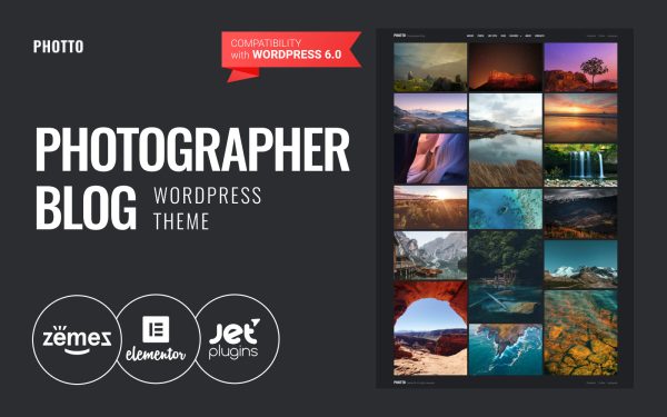 Photto - Photographer Blog WordPress Elementor Theme - Image 1
