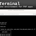 PHPTerminal - Shell-like environment for PHP apps