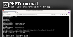 Phpterminal shell like environment for php apps codermarket.jpg