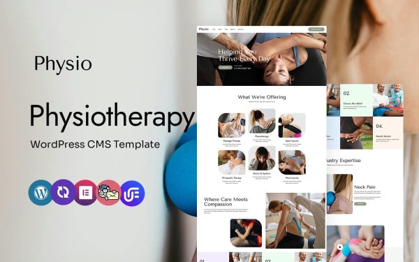 Physio - Physical Therapy and Physiotherapy Multipurpose WordPress Elementor Theme - Image 1