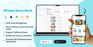 Picture story books for kids with firebase backend web admin panel full app.png