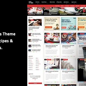 Pin - Pinterest Style / Personal Masonry Theme