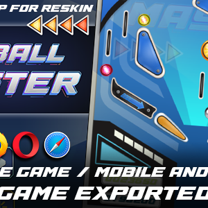 Pinball Master Arcade - HTML5 / Construct3 Source-Code