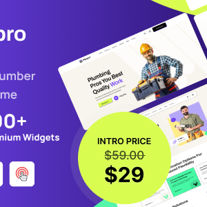 Pipepro - Handyman & Plumber WordPress Theme