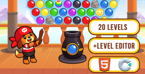 Pirates world bubble shooter html5 game gplpixel.png