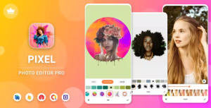 Pixel photo editor collage maker codermarket.png