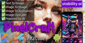 Pixelcraft ai image generator app generate images and animations using ai.jpeg
