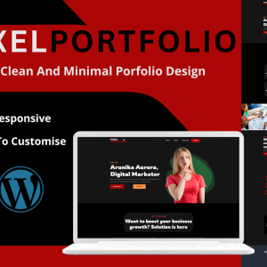 Pixelportfolio - Unique and minimalist wordpress Portfolio Theme