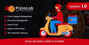 Pizzalab pizza delivery shop platform codermarket.png