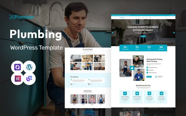 Plamber - Plumbing & Maintenance Services Multipurpose WordPress Elementor Theme - Image 1