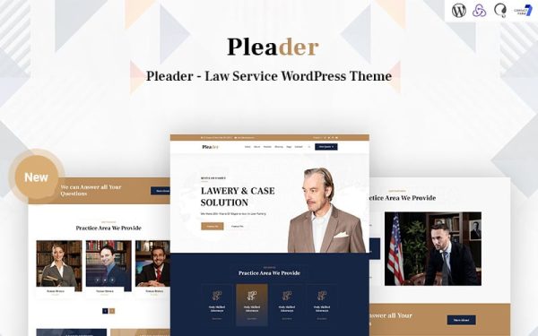 Pleader - Law Service Responsive WordPress Theme - Image 1