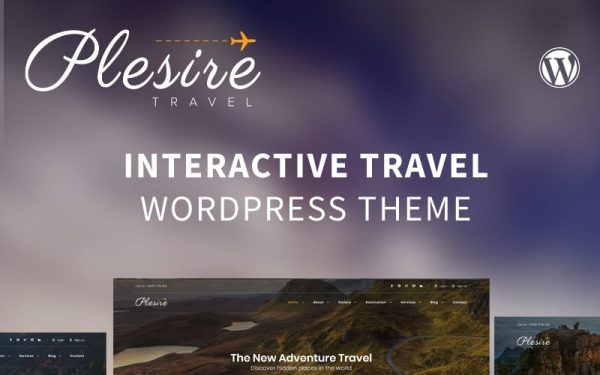 Plesire - Interactive Travel WordPress Theme - Image 1